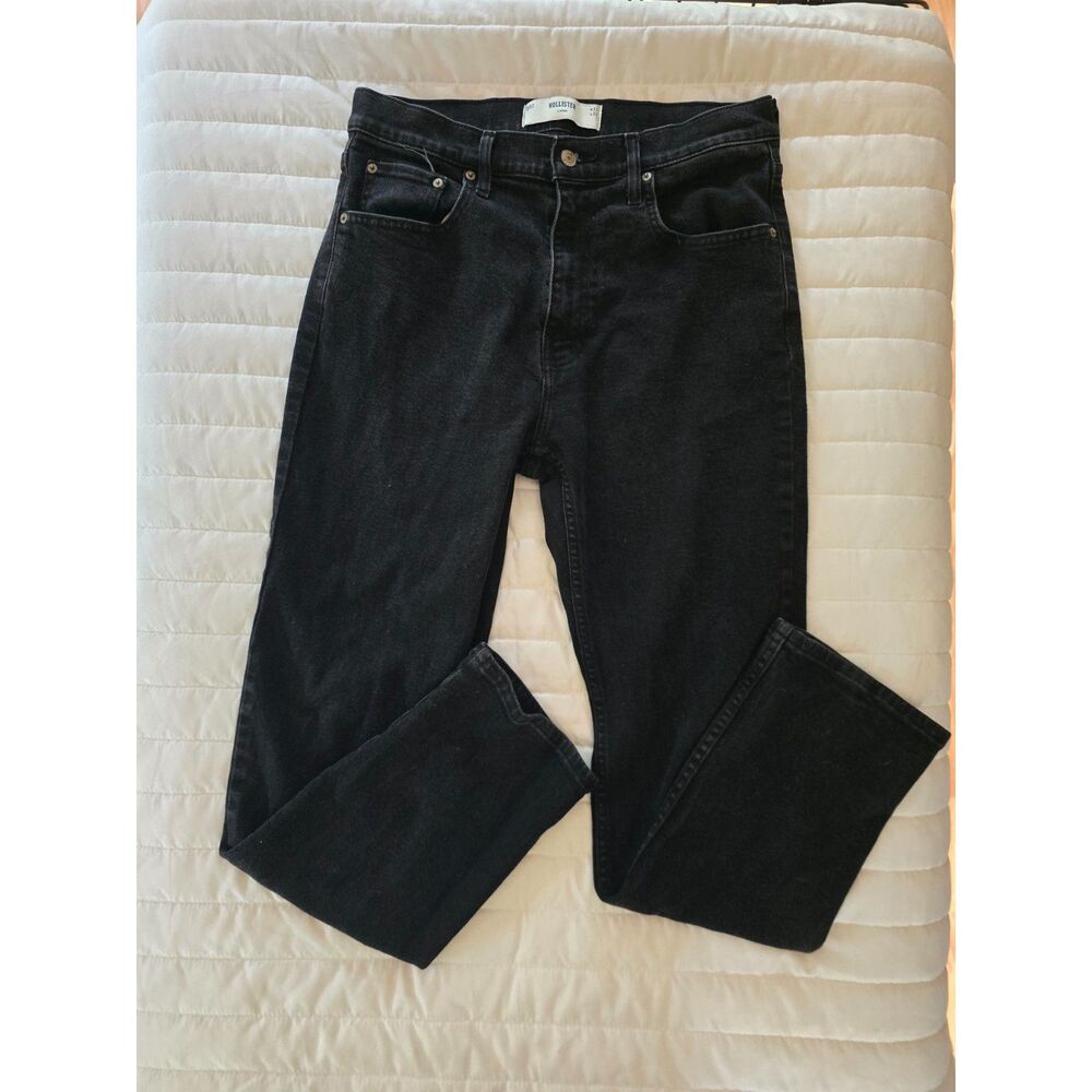 Hollister Men’s Size 32x32 Black Slim Straight Denim Jeans Pants